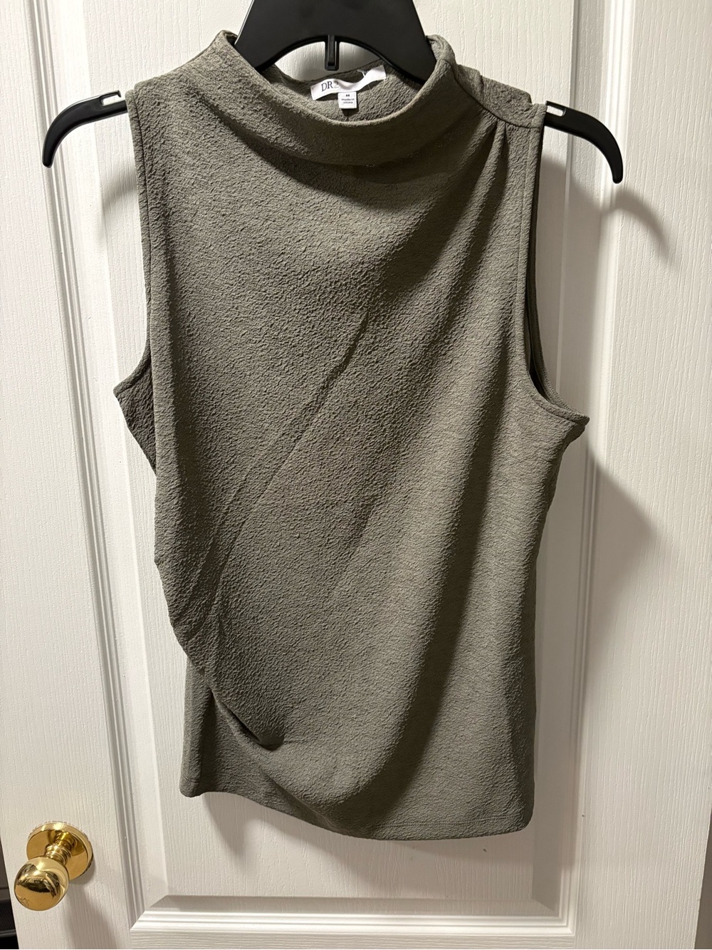 DR2 Olive Mock Neck Sleeveless Tank